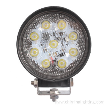 Round 4.5Inch 27w 9 pods led flood spot work light offroad truck ATV UTV universal led work light